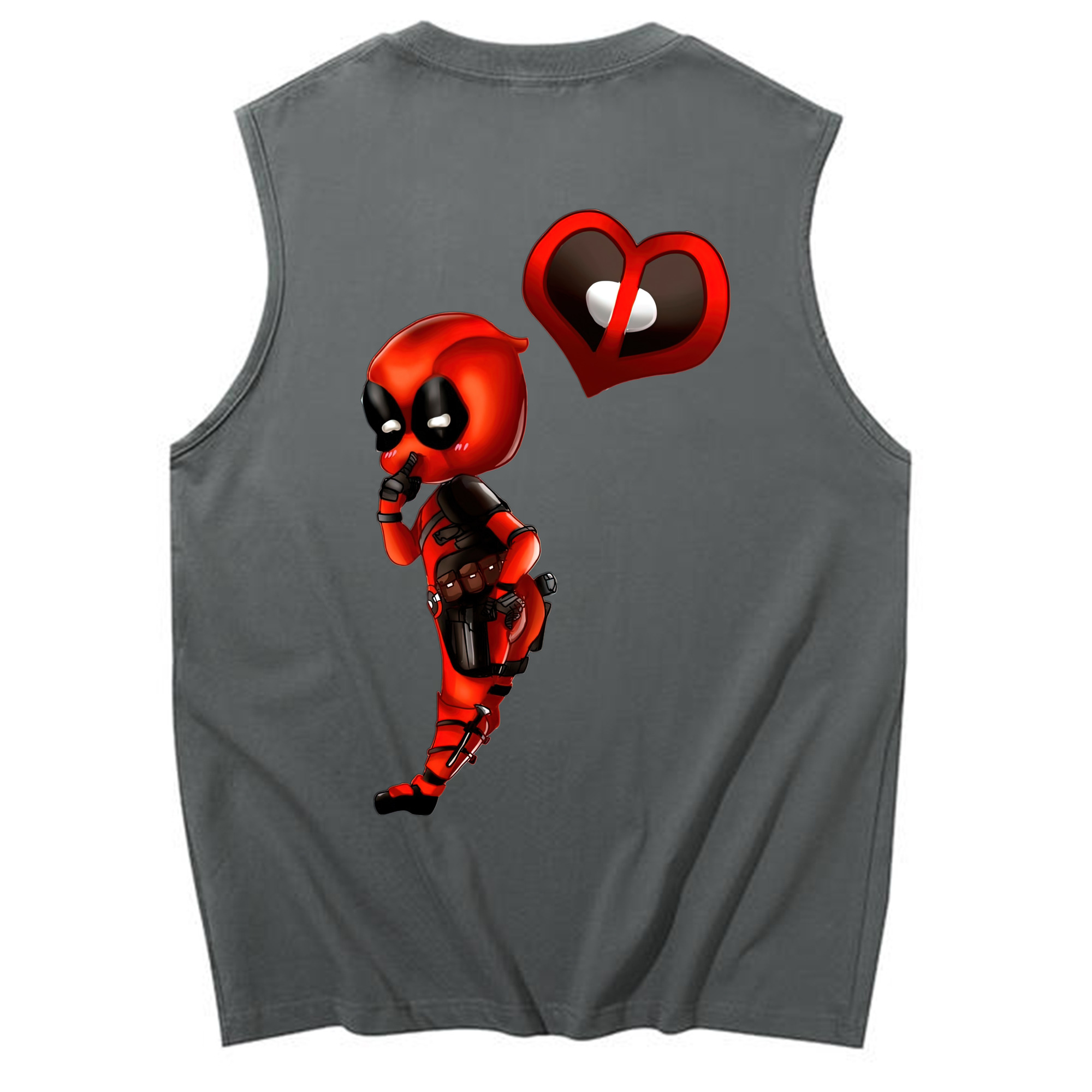 （画像用） Deadpool デッドプール コットン100％タンクトップ（背面プリント）